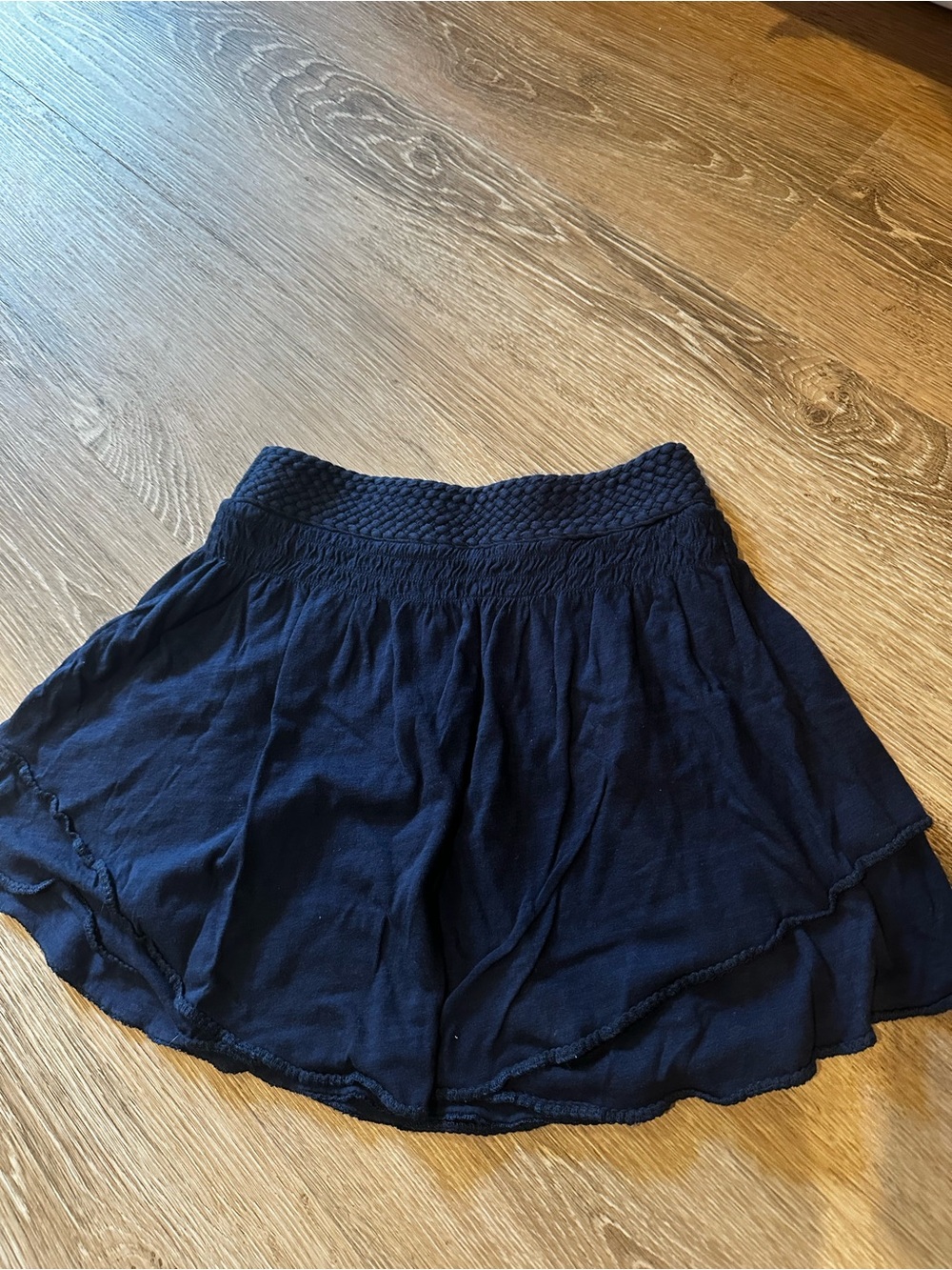 American Eagle Outfitters Navy Elastic Waist Skirt